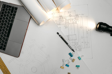 Engineering drawings, protractor, lantern, term paper or diploma project. Applied mechanics