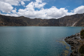 The Quilotoa Volcano in Ecuador
