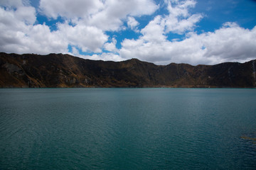 The Quilotoa Volcano in Ecuador