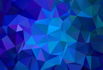 Obraz premium Dark Pink, Yellow vector polygon abstract backdrop.