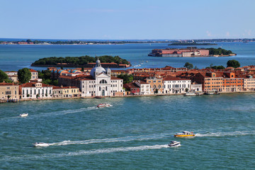 View of Giudecca Island in Venice, Italy