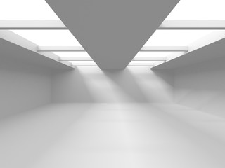 Futuristic White Architecture Design Background