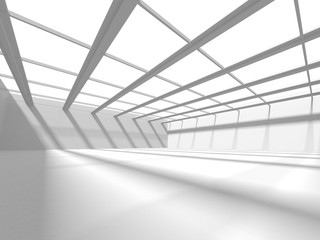 Futuristic White Architecture Design Background