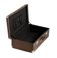 rarity brown leather suitcase