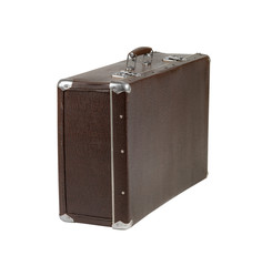 rarity brown leather suitcase