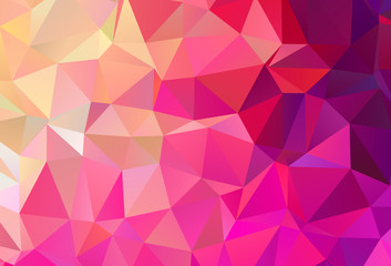 Fototapeta premium Light Pink, Yellow vector abstract mosaic background.