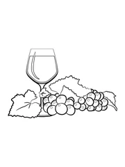 Foto op Plexiglas Wein Weinglas  Weinprobe Weinlese Reben Genuss Herbst Weinkenner trinken Romantik weinblätter gemütlichkeit 1c © Style-o-Mat-Design