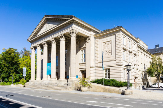 State theater in the city of Meiningen in Thuringia Germany