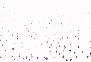 Light Purple, Pink vector layout with banking symbols.