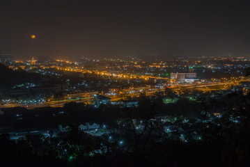 Fototapeta premium Night phetchaburi.