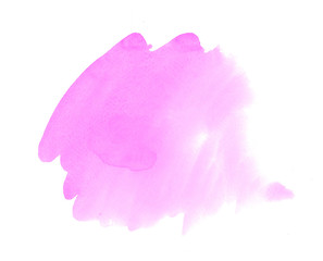 Fuchsia purple painted texture with watercolor stain