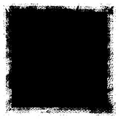 Grunge background black rectangular isolated on white background