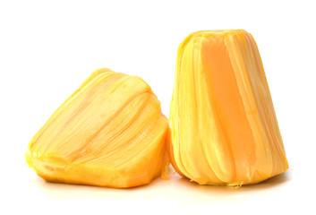 Jack-fruits on white background