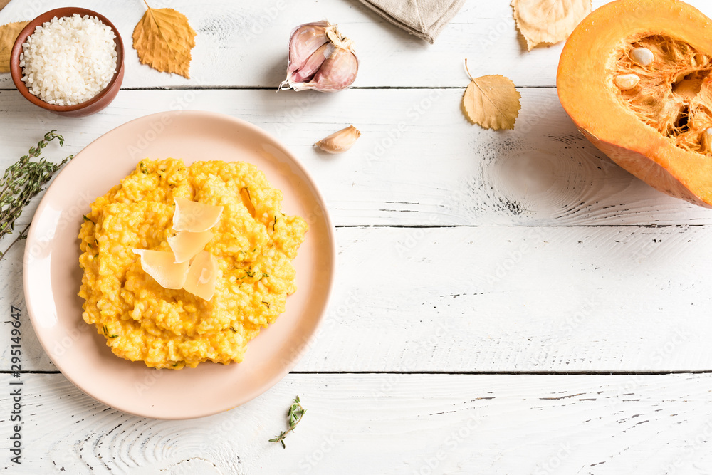 Poster pumpkin risotto