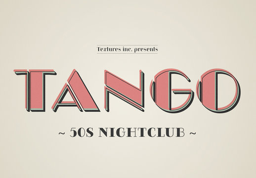 Colorful Vintage Text Effect