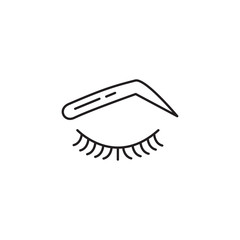 Obraz premium female eye beauty flat icon