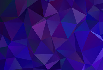 Dark Purple vector gradient triangles texture.
