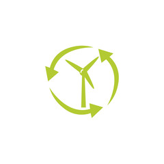 windmill energy eco friendly fill style icon