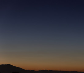 Sunset at night