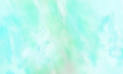 modern smeared grungy brushed wallpaper graphic with pale turquoise, light cyan and aqua marine painted color