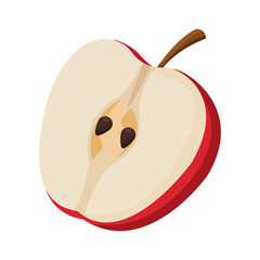 half apple icon image design