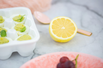 Straight Up Avocado Deviled Eggs