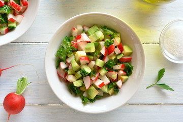 Healthy vegetable salad