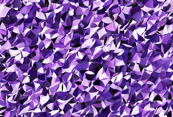Dark Purple, Pink vector gradient triangles template.