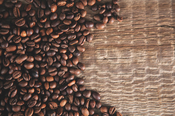 coffee grain on desk