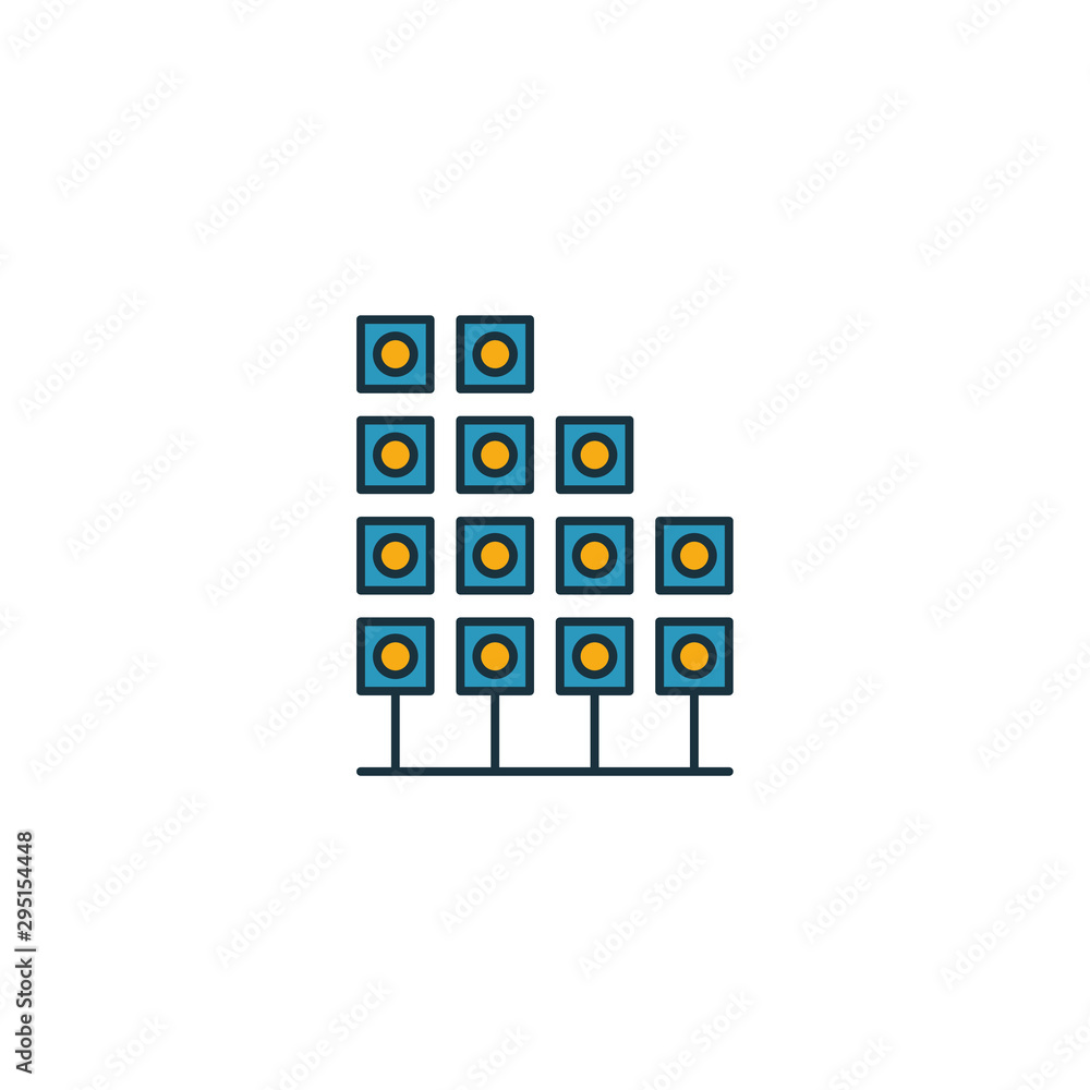 Poster pattern system icon. outline filled creative elemet from big data icons collection. premium pattern 