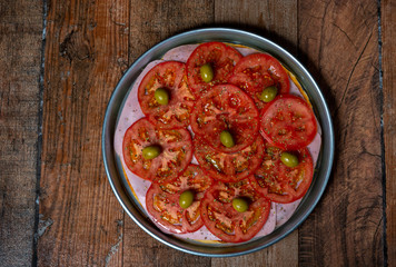 pizza napolitana con jamon