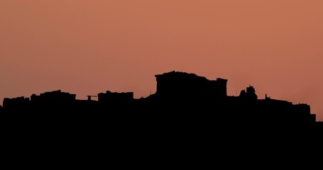 Moonrise Sunrise Sunset Silhouette Time Lapse
