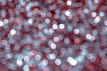 Beautiful colorful festive blurred background for christmas design, copy space. Unique crimson red and silver color backdrop for new year celebration 