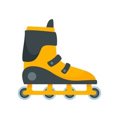 Extreme inline skates icon. Flat illustration of extreme inline skates vector icon for web design