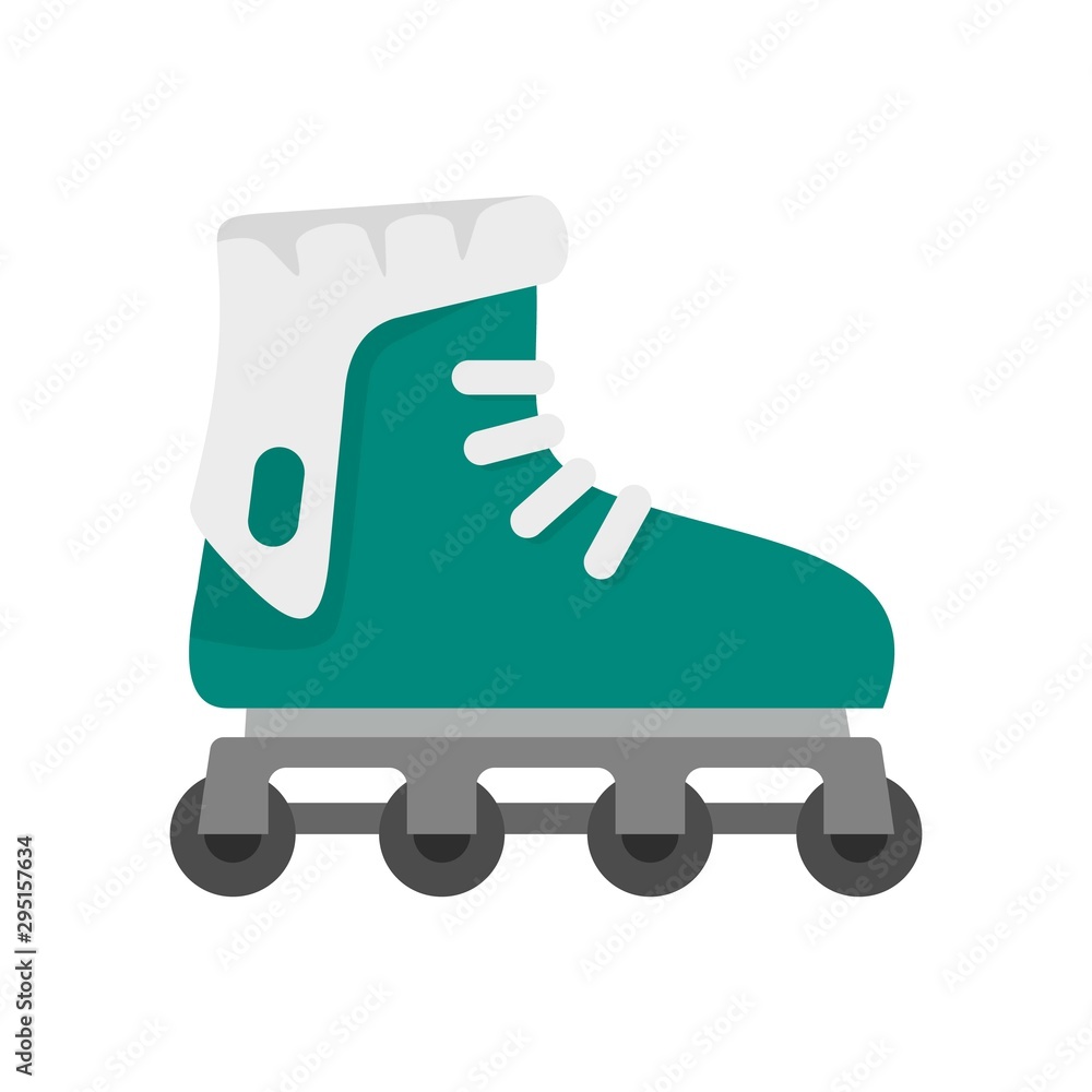 Poster glide inline skates icon. flat illustration of glide inline skates vector icon for web design