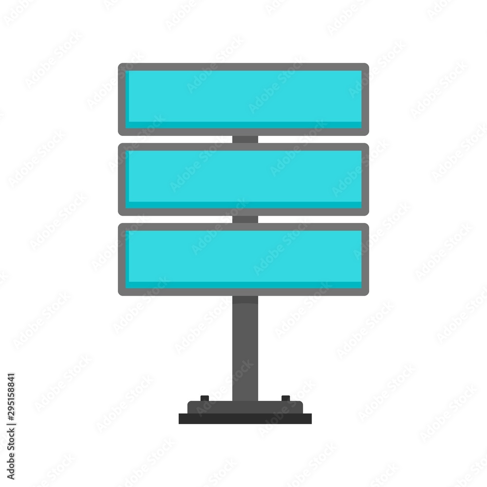 Aufkleber multi billboard icon. flat illustration of multi billboard vector icon for web design