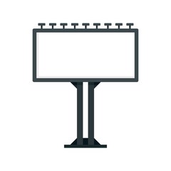 Fototapeta premium Billboard icon. Flat illustration of billboard vector icon for web design