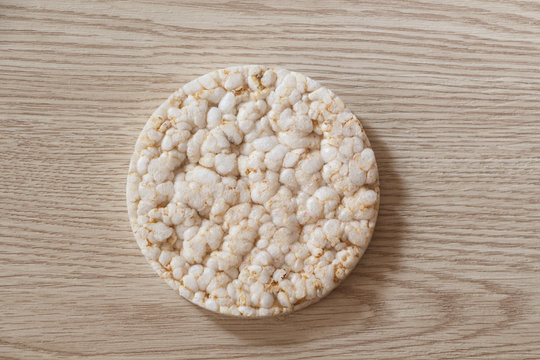 Puffed rice cake for breakfast or snack