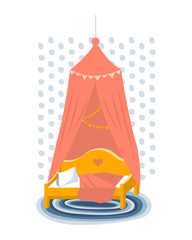 Vector bed canopy