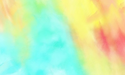 colorful smeared grungy brushed wallpaper graphic with khaki, pale turquoise and aqua marine painted color