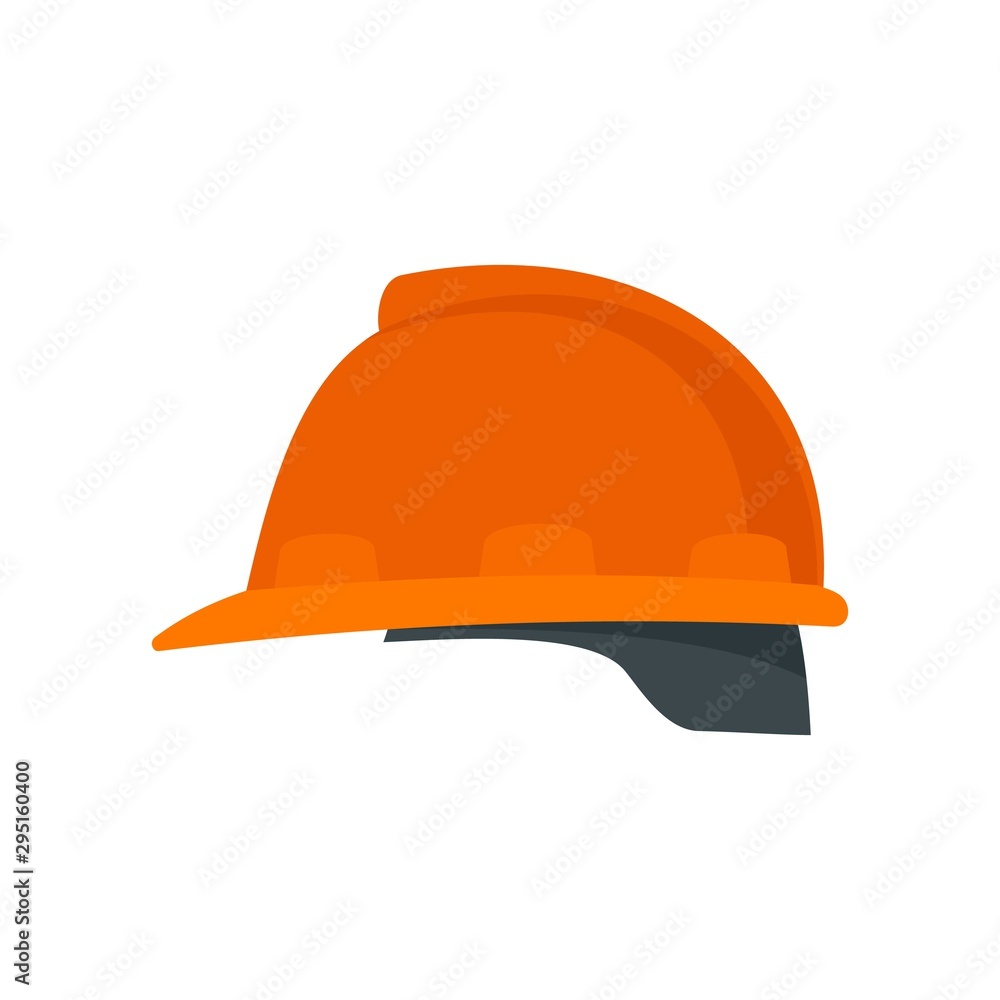 Poster architect helmet icon. flat illustration of architect helmet vector icon for web design