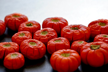 Small orang pumpkin, Halloween pumpkin