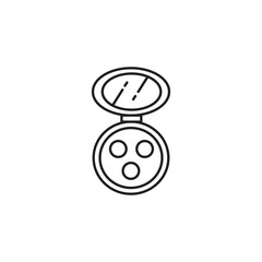 blush make up cosmetic flat icon