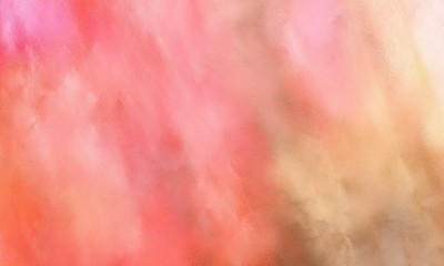 beautiful grungy brushed background with colorful dark salmon, pastel pink and pastel red painted color