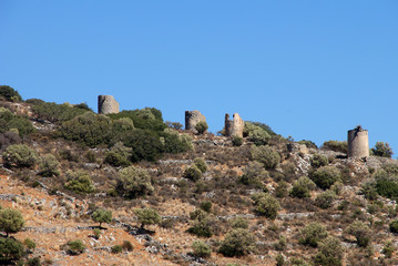 ancient stone greek mills in crete