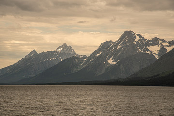 Main peaks of the Grand Teton National Park