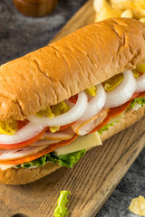 Homemade Turkey Sub Sandwich