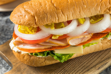 Homemade Turkey Sub Sandwich