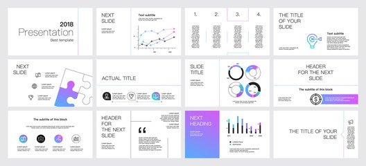 Presentation template design