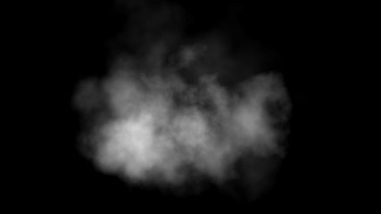 Close up of steam smoke on black background. Smoke stock image.Smoke cloud. Fog clouds, smoky mist and realistic cloudy effect. Condensation smoke effects, ashes mist texture or toxic gas.